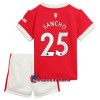 Virallinen Fanipaita + Shortsit Manchester United Jadon Sancho 25 Kotipelipaita 2021-22 - Lasten